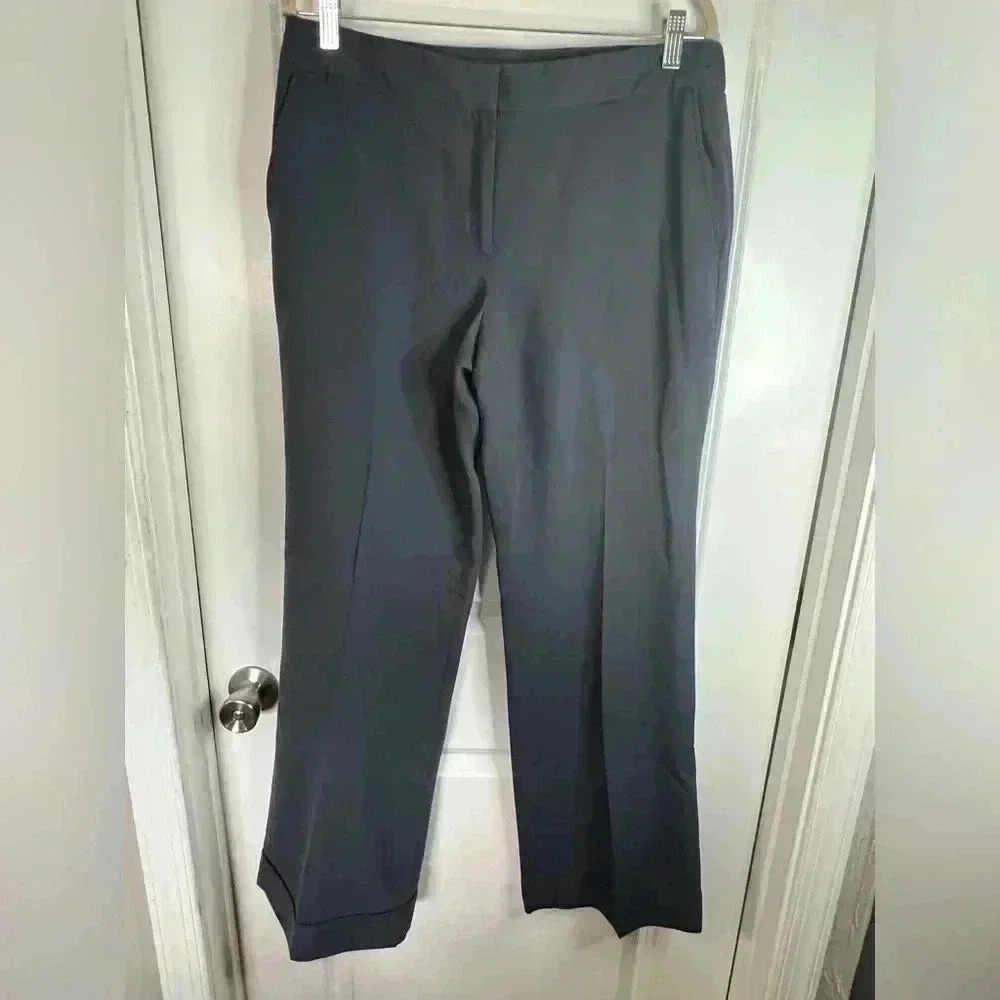 J. Crew Women’s Dark Gray Favorite Fit 100% Wool Dress Pants - Size 12